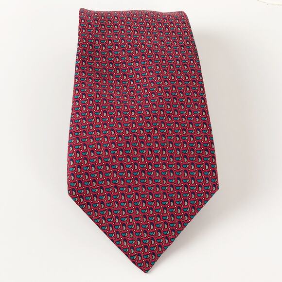 Christian Dior 100%‎ Silk Red Tie - Picture 1 of 8